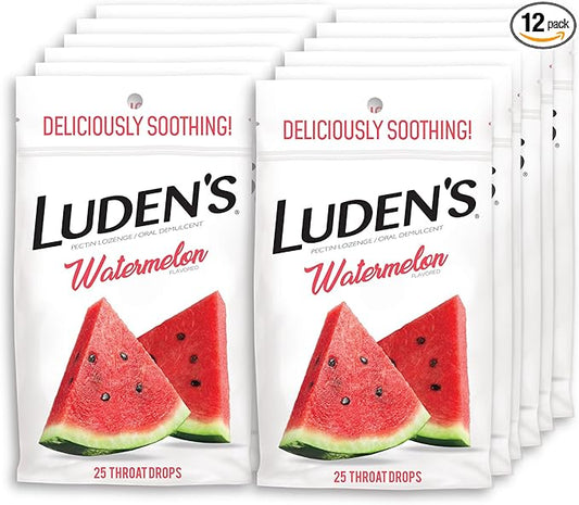 Luden's Cough Drops 25ct Watermelon 12bx