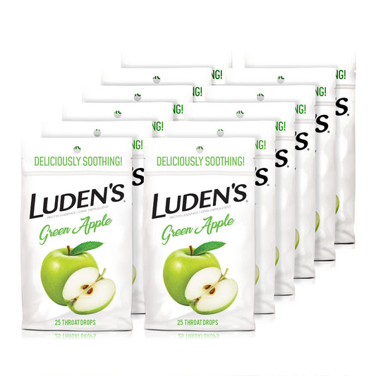 Luden's Cough Drops 25ct Green Apple 12bx