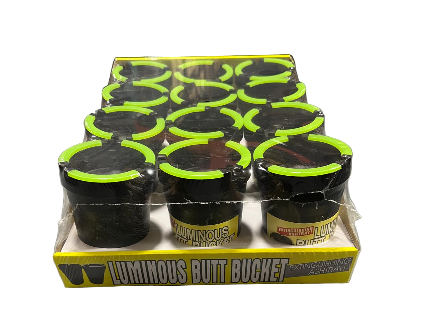 Butt Bucket Black Car Ashtray 12/bx