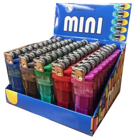 Mini Clear Lighters 50/tray