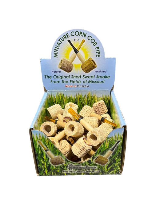Missouri (USA) Mini Corn Cob Pipes 36/ct