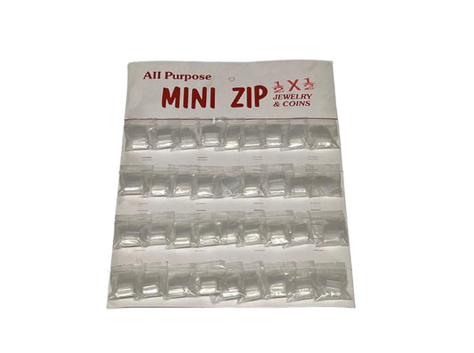Mini Zip Lock Baggies 0.5" x 0.5" 36 Bundles of 12 Bags Each