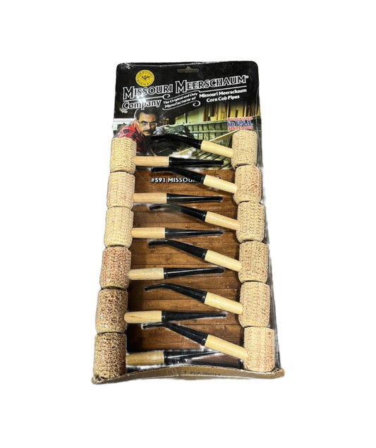 Missouri Meerschaum (USA) Corn Cob Pipes 12/card