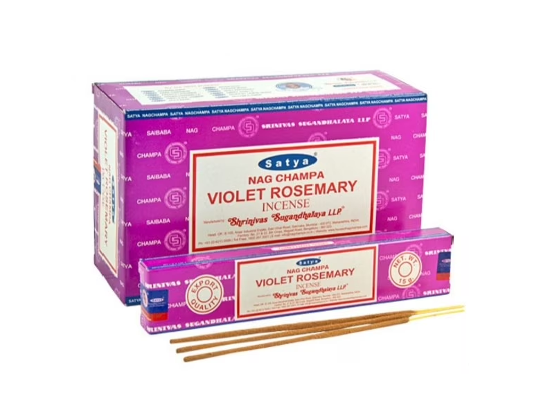 Nag Satya Incense violet rosemary 15g 12/bx