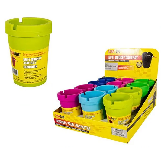 Butt Bucket Neon Car Ashtray 12/bx