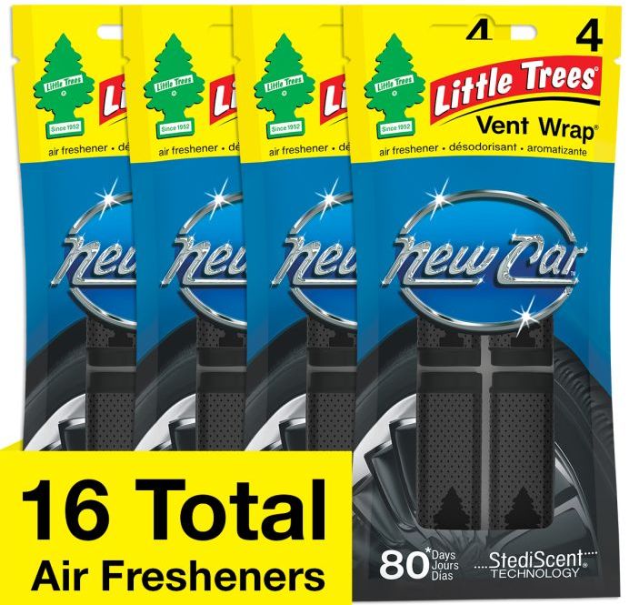 Little Tree Vent Wrap New Car 4/bx 16pc