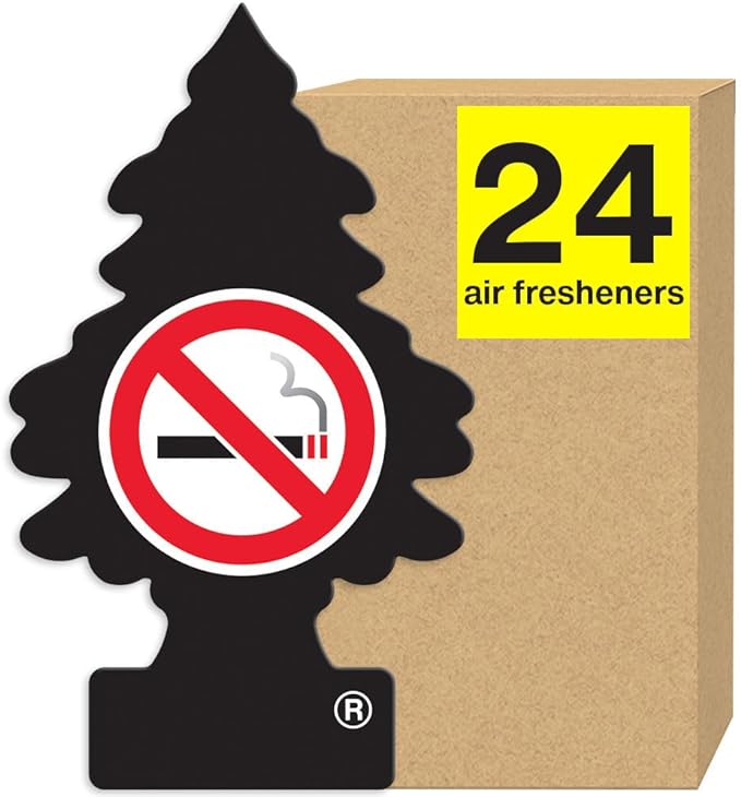 Little Tree Air Freshener No Smoking Black Ice 24bx