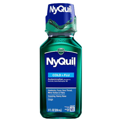 Vicks Nyquil Cold & Flu 8oz Liquid 6/bx