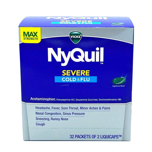 Nyquil Severe Cold & Flu Singles 32-2pks