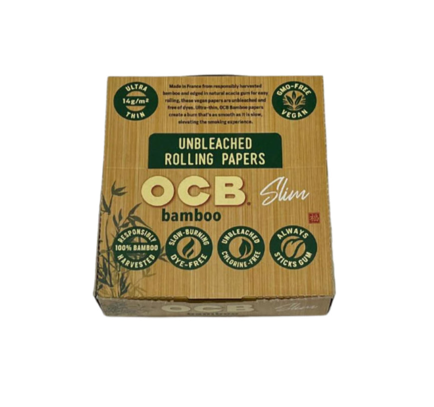 OCB Bamboo Slim Rolling Papers 24/bx