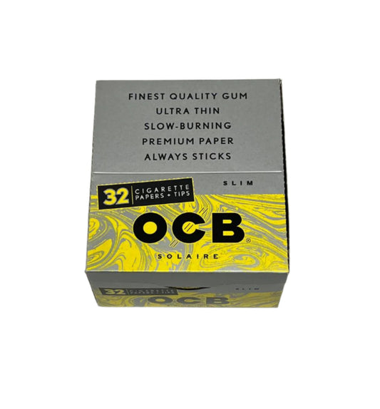 OCB Solaire Rolling Papers + Tips 24/bx