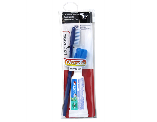 Oral Travel Kit Toothbrush & Toothpaste 12/bx
