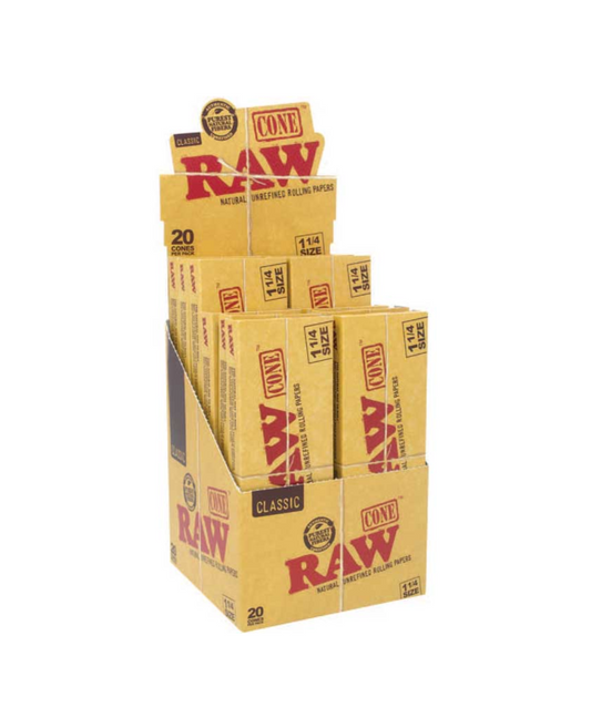 Raw Classic 1.25 Cones 12 Packs of 20