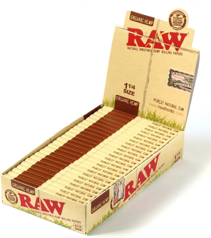 wholesale Raw Organic Hemp 1.25 Cigarette Paper 24/bx