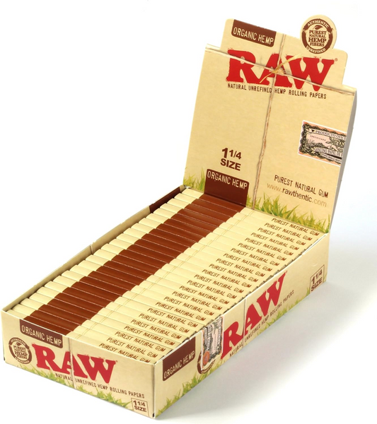 wholesale Raw Organic Hemp 1.25 Cigarette Paper 24/bx