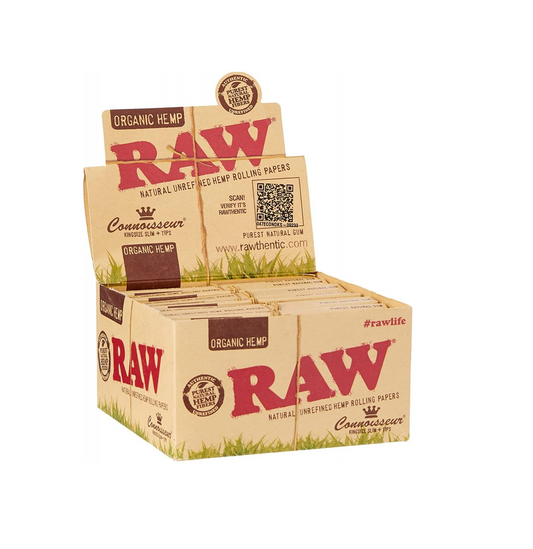 wholesale Raw Organic Hemp Cigarette Paper King+Tips 24/bx