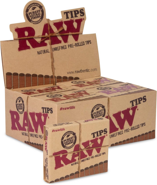 wholesale Raw Pre-Rolled Tips 21ct 20/bx