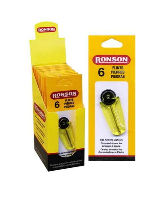 wholesale Ronson Lighter Flints 6pk 12/bx