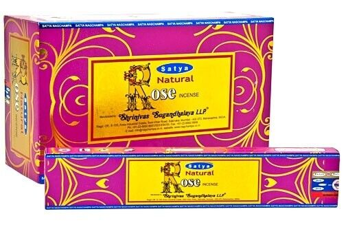 Nag Satya Incense Rose 15g 12/bx