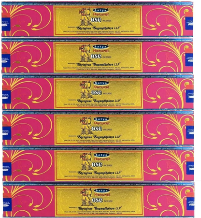 Nag Satya Incense Rose 15g 12/bx