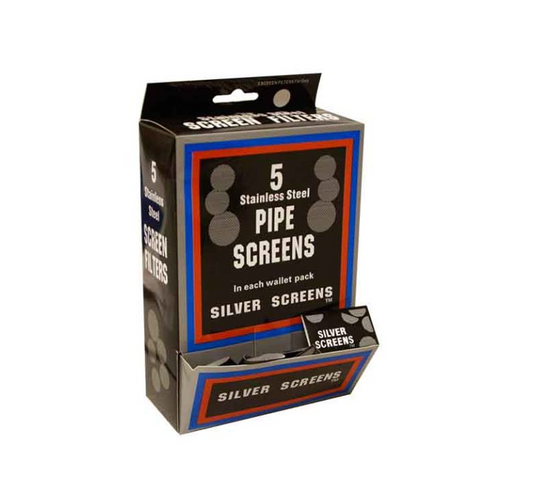 Silver Pipe Screens 5pk 100/bx