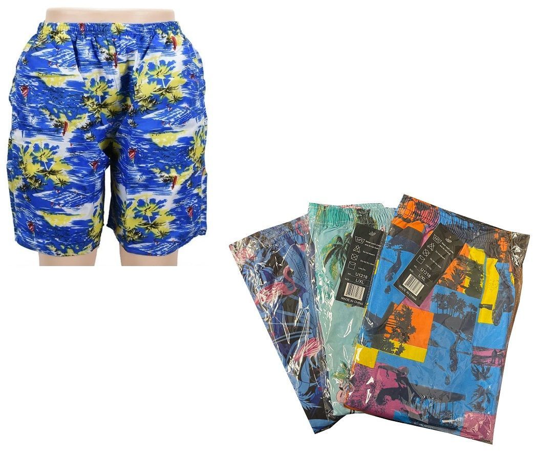 wholesale Swimwear Men's Swim Trunks, Varied Styles 6/ct