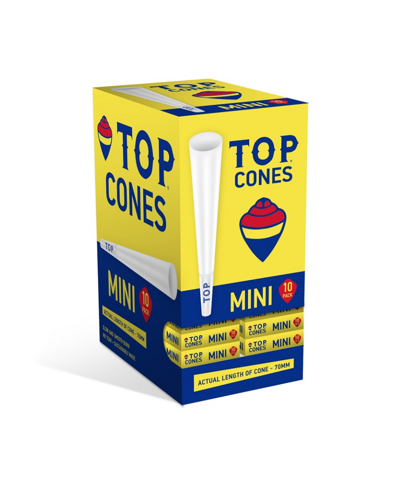TOP Cones Mini 70mm 10 Pack 24/bx