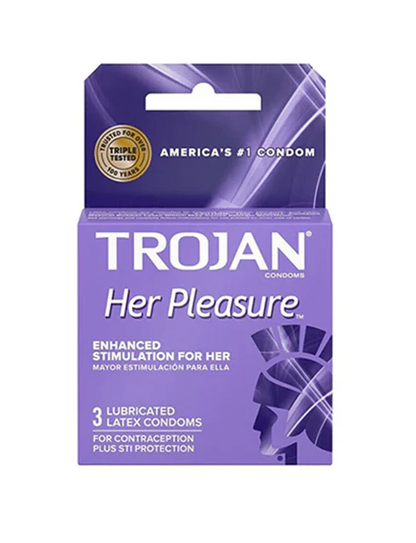 Trojan Her Pleasure 3pk 12bx