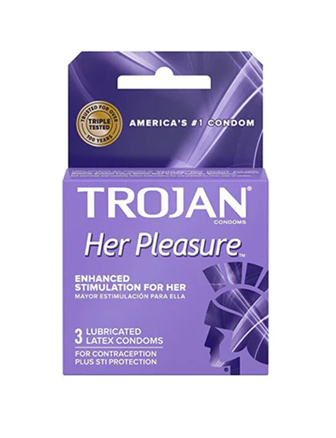 Trojan Her Pleasure 3pk 12bx