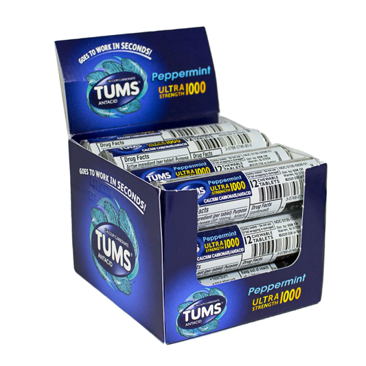 Tums Mint Ultra Strength 1000 12/Rolls