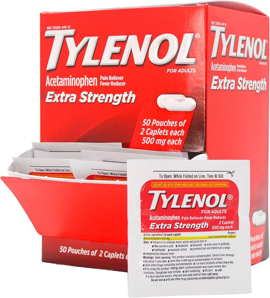 Wholesale Tylenol Extra Strength 50-2pk