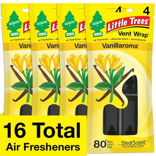 Little Tree Vent Wrap Vanillaroma 4/bx 16pc