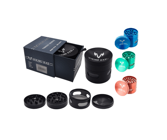 Viking Axe 4 part 55mm Grinder With Window 1/pc