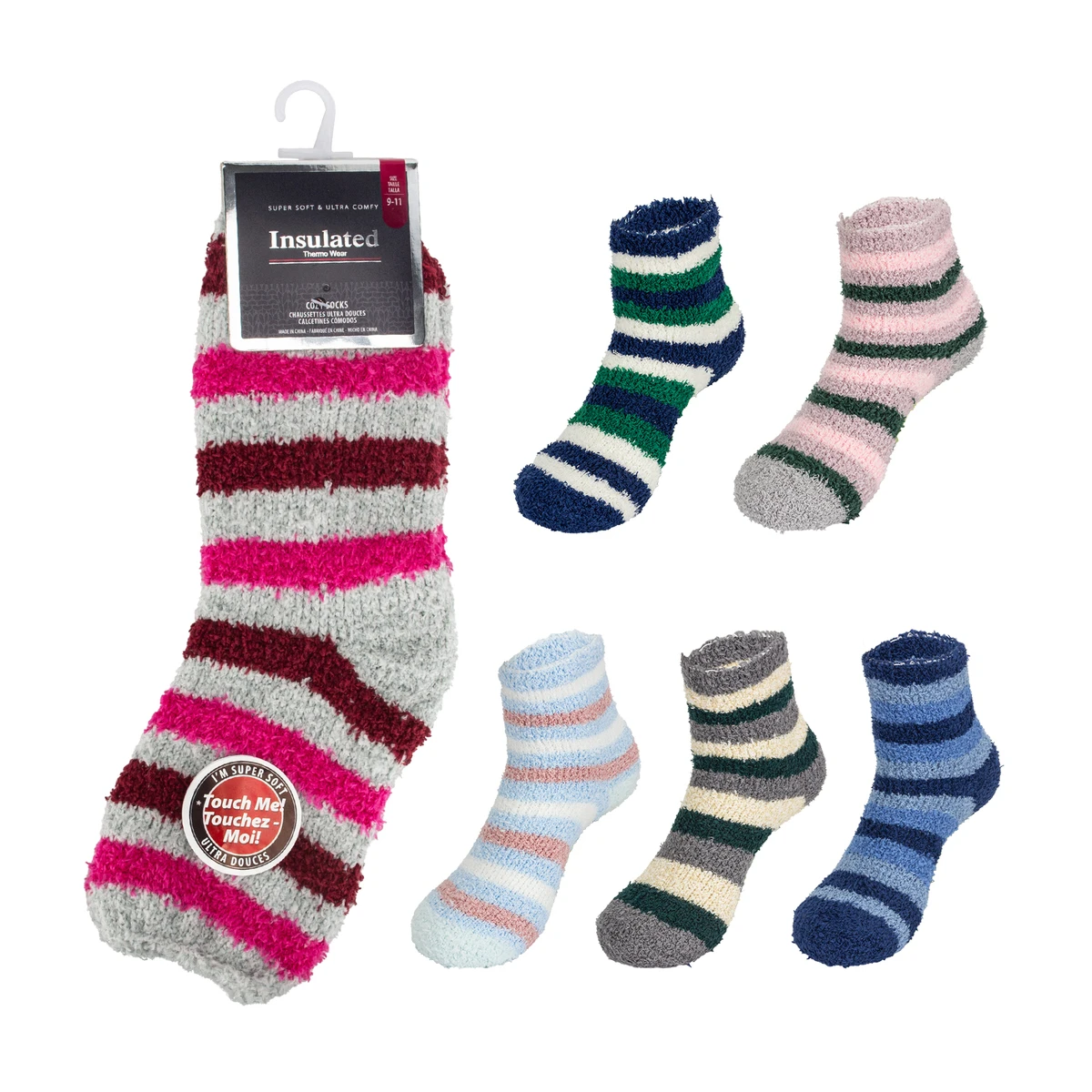Insulated Winter Fuzzy Socks 12/bx