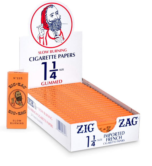 wholesale Zig Zag Orange Cigarette Paper 1 1/4 24/bx