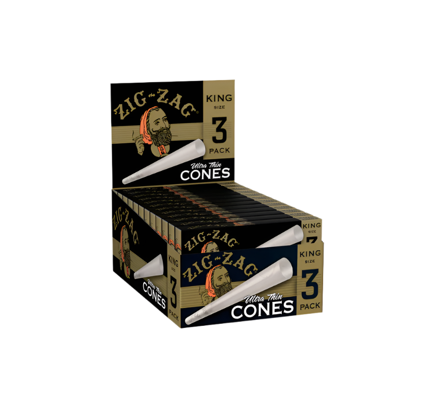 Zig-Zag King Size Cones 3pk 24/bx